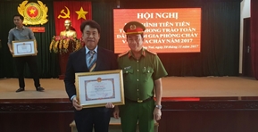 The best company award for fire fighting