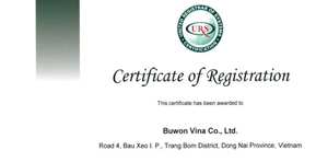 Buwon have achieved ISO certification.